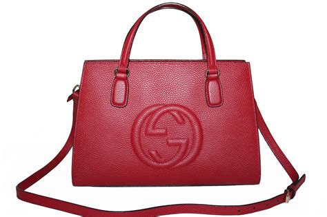 gucci red leather tote|Gucci extra large tote bag.